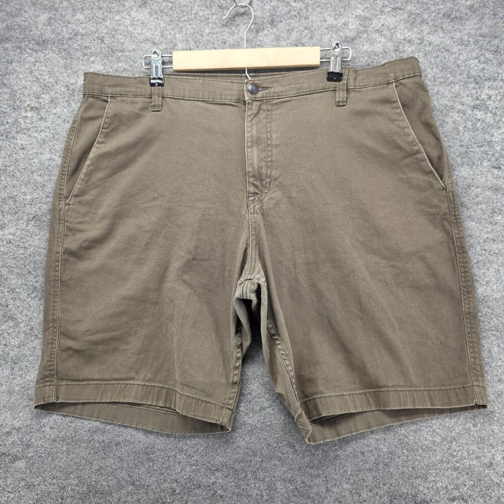 Volcom Shorts Mens 38 Brown Chino Canvas Relaxed Stretch Pockets 11 Inseam